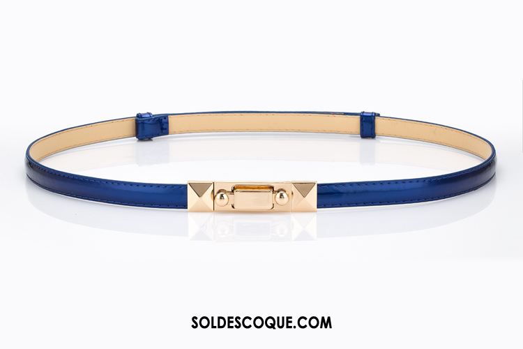 Ceinture Femme Ajustable Noir Décoration All-match Bien Soldes