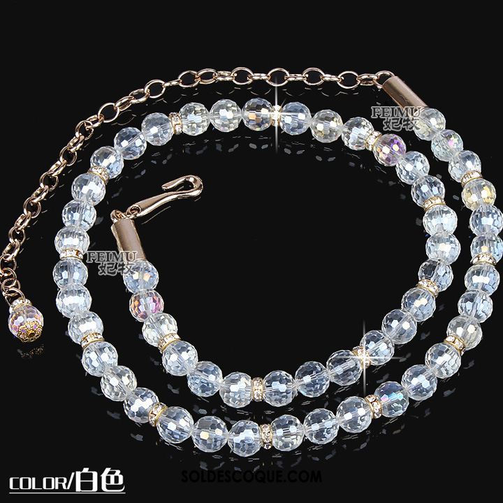 Ceinture Femme Bien Cristal All-match Décoration Rose En Vente