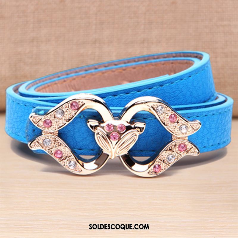 Ceinture Femme Bien Loisir Bleu Étudiant Décoration Pas Cher