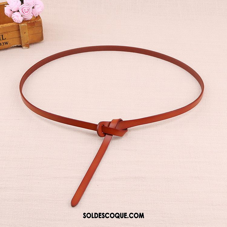 Ceinture Femme Bien Loisir Mode Petit Cuir Véritable En Ligne