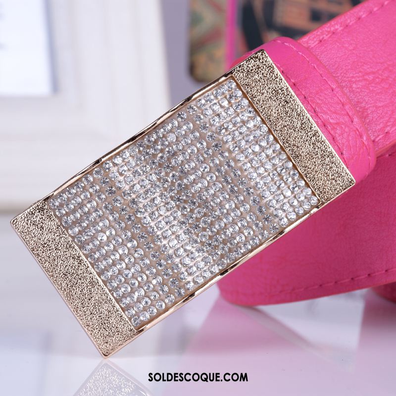 Ceinture Femme Blanc Pierres De Strass Décoration Diamant Mode En Vente