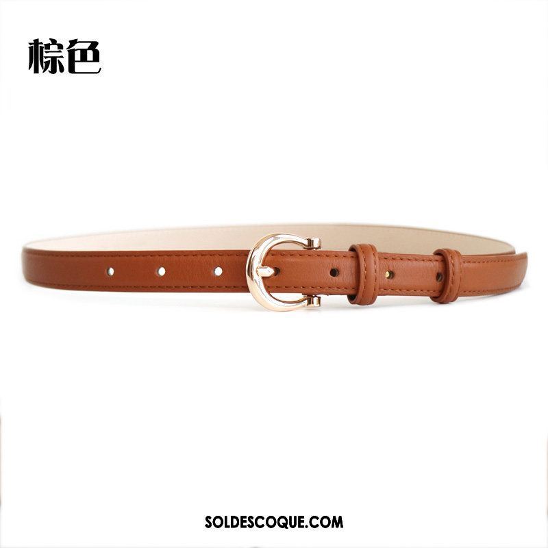 Ceinture Femme Bleu Foncé Nouvelles Arrivées Cuir De Vache Bien Mode Pas Cher