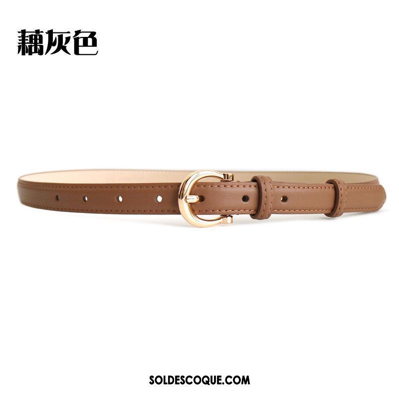 Ceinture Femme Bleu Foncé Nouvelles Arrivées Cuir De Vache Bien Mode Pas Cher