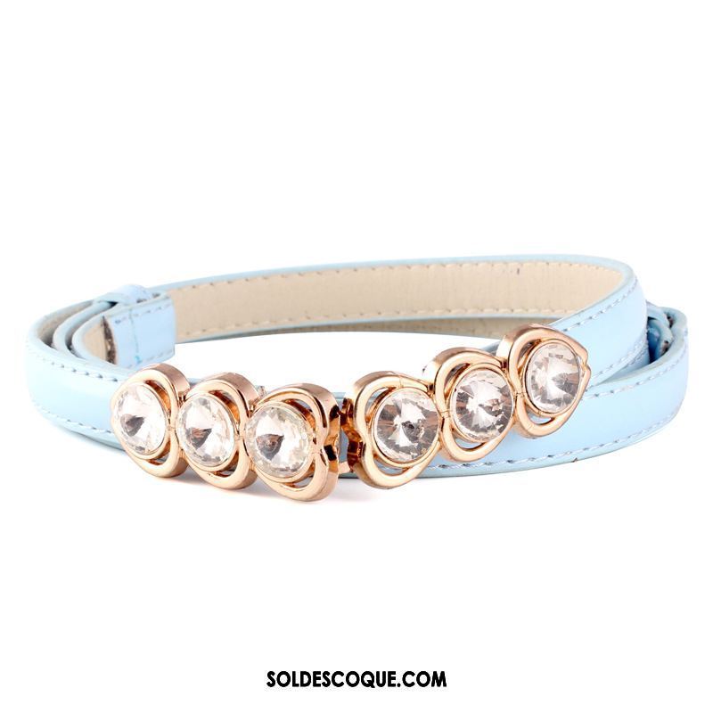 Ceinture Femme Bonbons Le Nouveau Bleu Diamant Poudre En Ligne