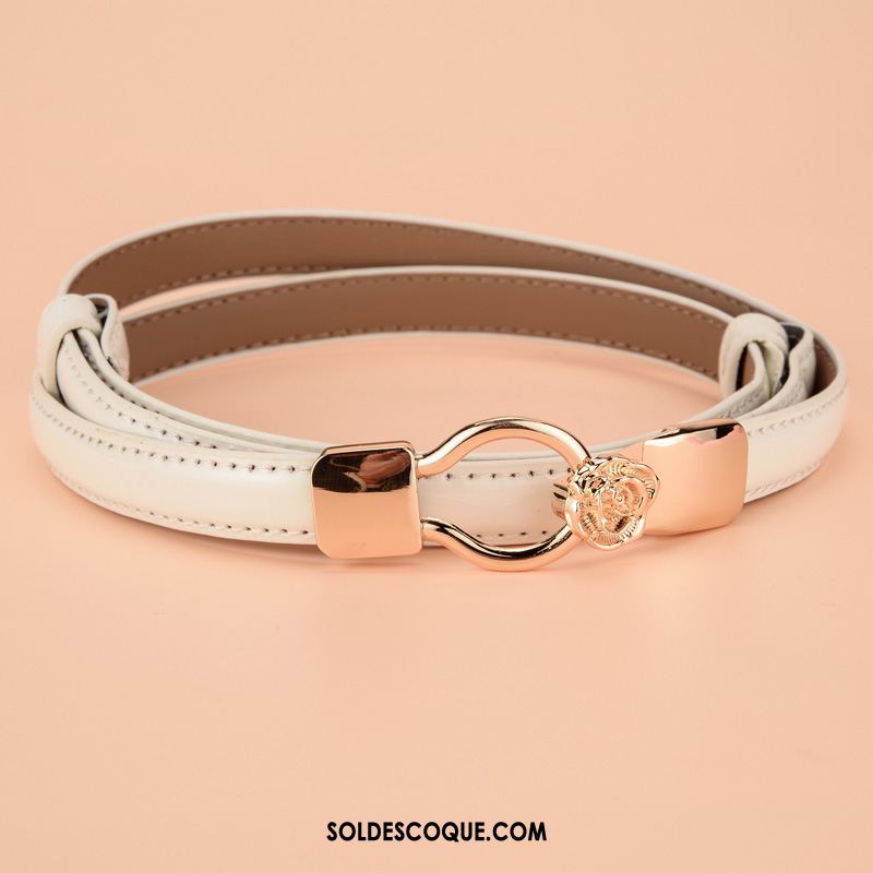 Ceinture Femme Cuir Verni Bien Décoration Doux All-match En Vente