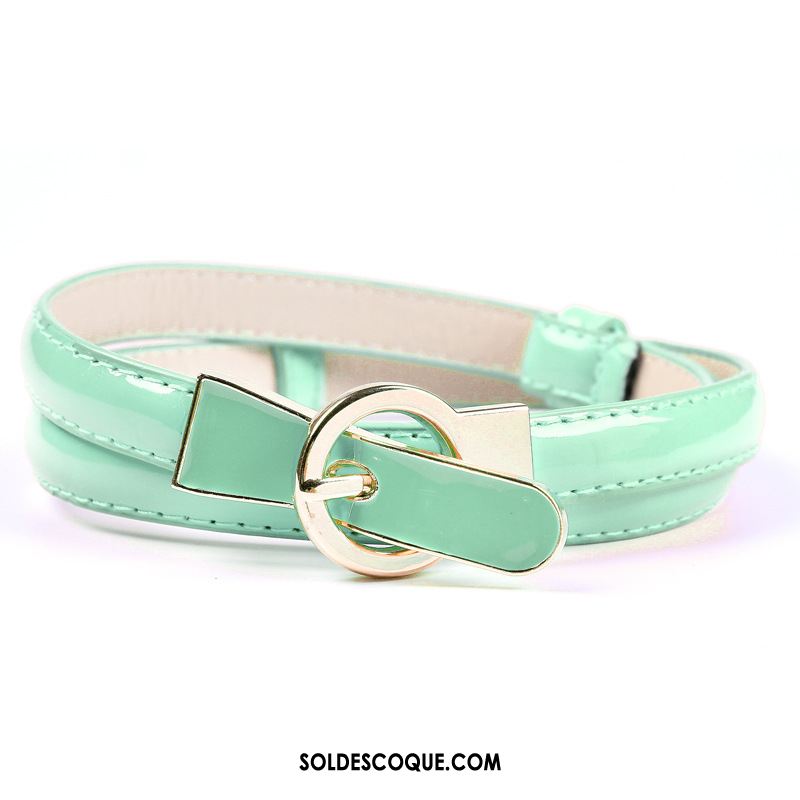 Ceinture Femme Cuir Verni Jaune Vert Rouge Le Nouveau En Vente