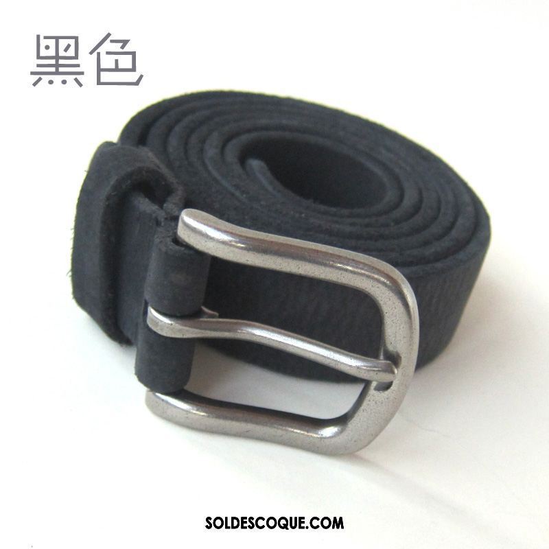 Ceinture Femme Homme Pure Gris Doux Cuir De Vache En Vente