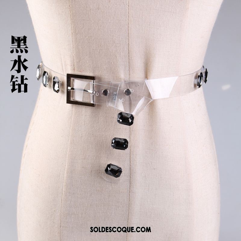 Ceinture Femme Jeans Blanc Bien All-match Transparent Pas Cher