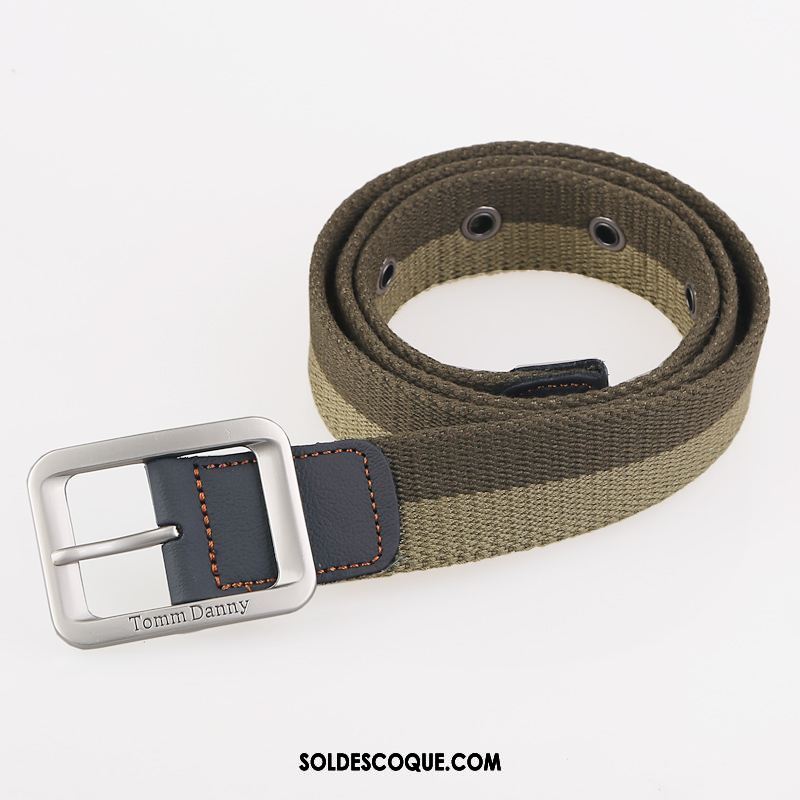 Ceinture Femme Jeunesse De Plein Air Toile Étudiant Boucle Pas Cher