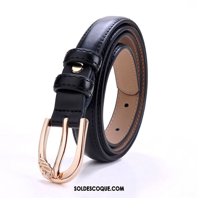 Ceinture Femme Loisir Mode Jeans All-match Simple Pas Cher