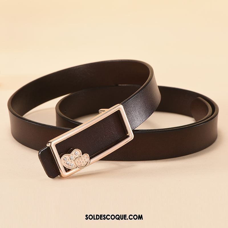 Ceinture Femme Loisir Pure Lisse Carrière Vêtements De Cérémonie Pas Cher