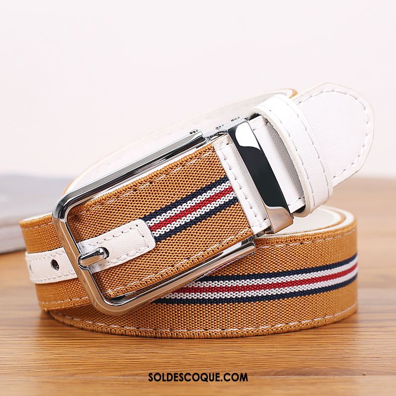 Ceinture Femme Loisir Simple Jeunesse Noir Et Blanc Homme Pas Cher