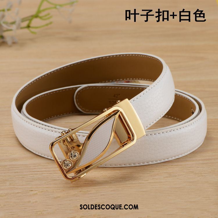 Ceinture Femme Mode All-match Noir Décoration Personnalité Pas Cher