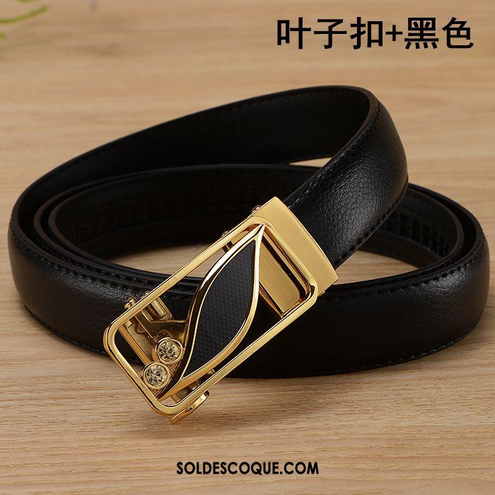 Ceinture Femme Mode All-match Noir Décoration Personnalité Pas Cher