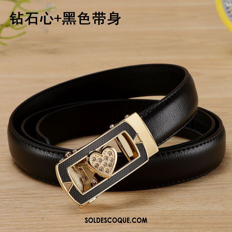 Ceinture Femme Mode All-match Noir Décoration Personnalité Pas Cher