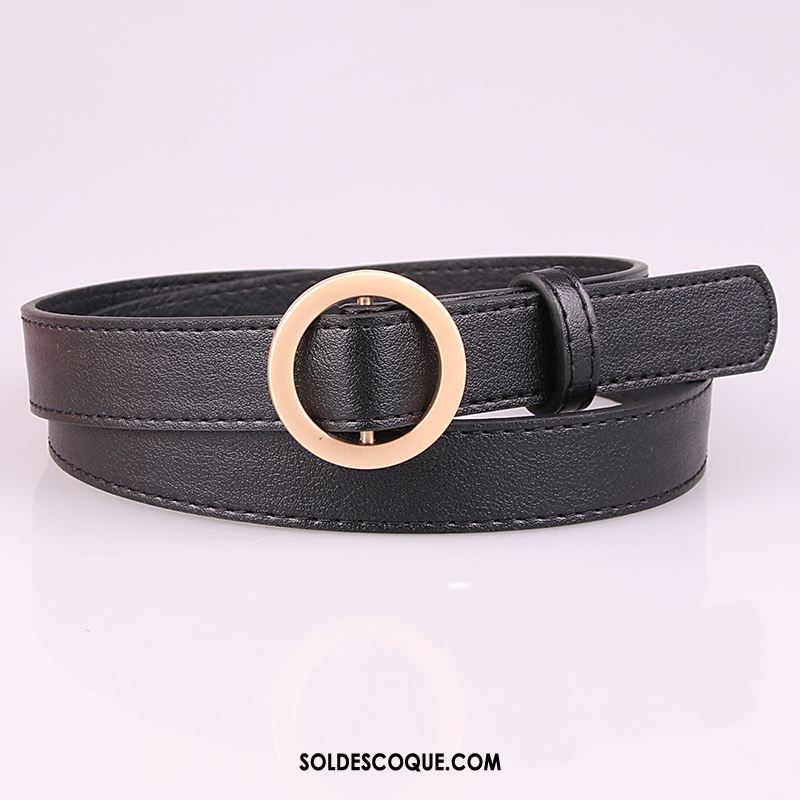 Ceinture Femme Mode Bien Simple Noir Étudiant En Ligne