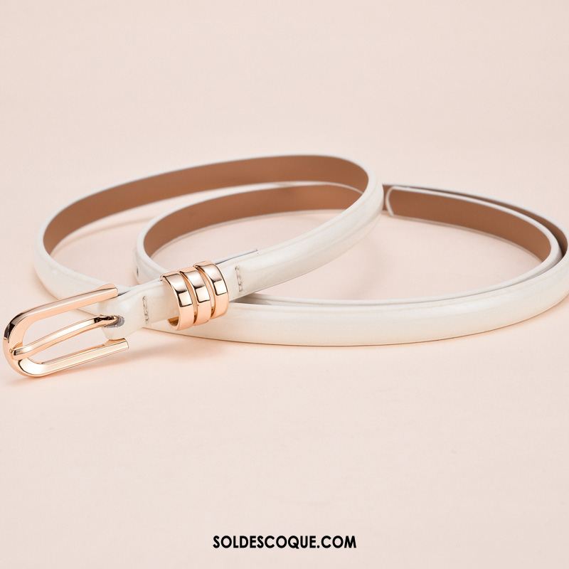 Ceinture Femme Mode Cuir Verni Nouvelles Arrivées Décoration Rouge En Ligne