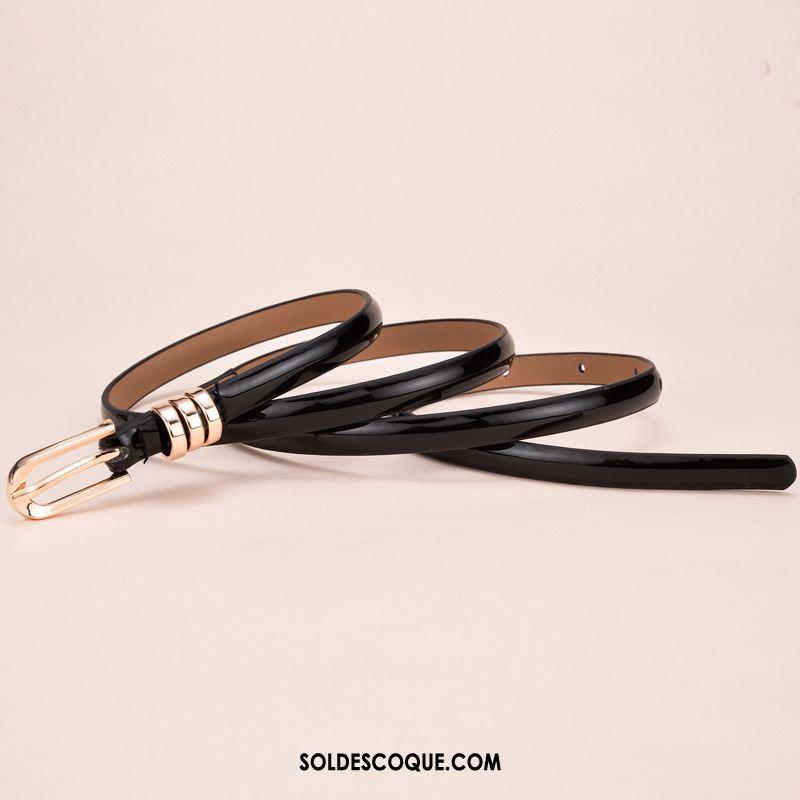 Ceinture Femme Mode Cuir Verni Nouvelles Arrivées Décoration Rouge En Ligne