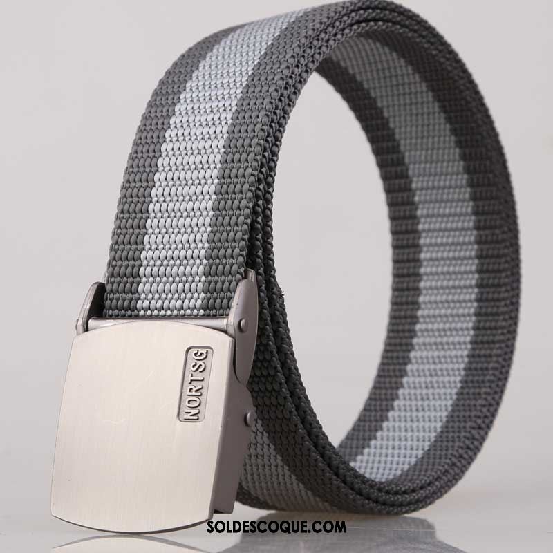 Ceinture Femme Mode Lisse Rouge Toile Homme En Vente