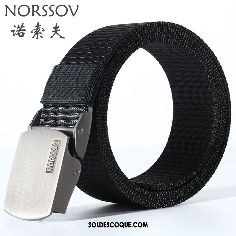 Ceinture Femme Mode Lisse Rouge Toile Homme En Vente