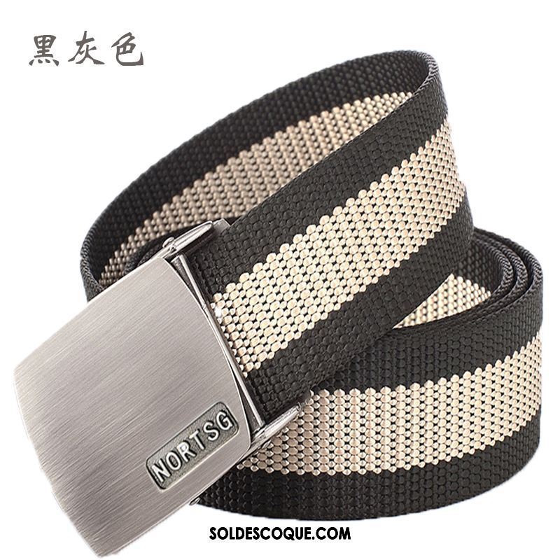 Ceinture Femme Mode Lisse Rouge Toile Homme En Vente