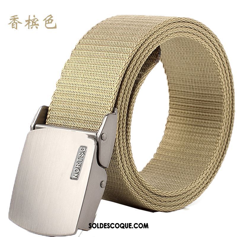 Ceinture Femme Mode Lisse Rouge Toile Homme En Vente