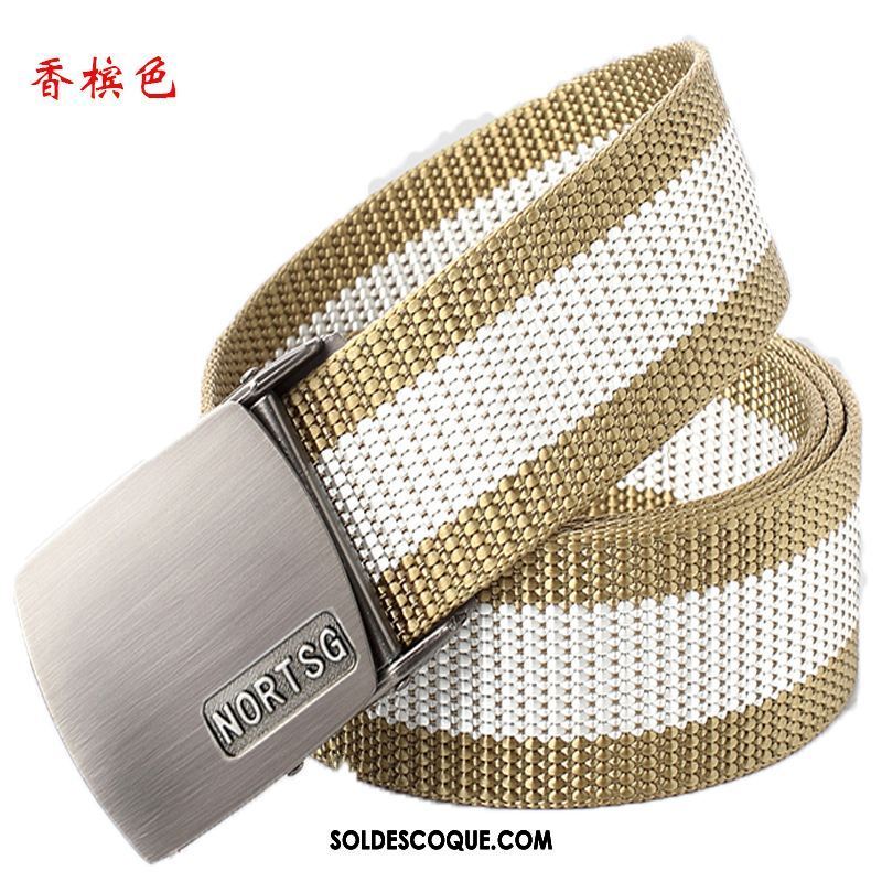 Ceinture Femme Mode Lisse Rouge Toile Homme En Vente