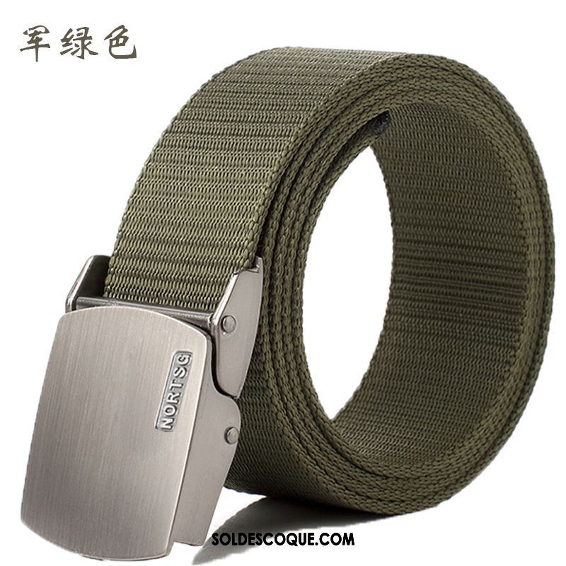 Ceinture Femme Mode Lisse Rouge Toile Homme En Vente