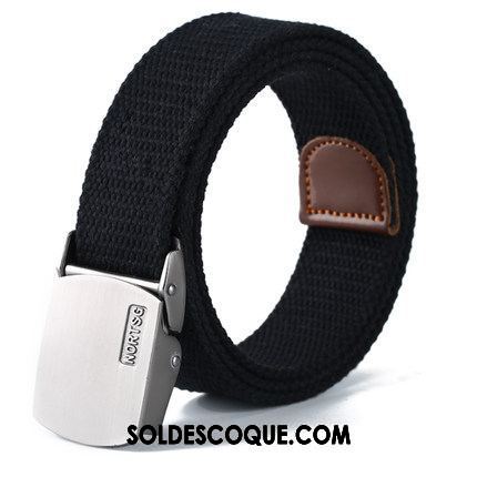 Ceinture Femme Mode Lisse Rouge Toile Homme En Vente