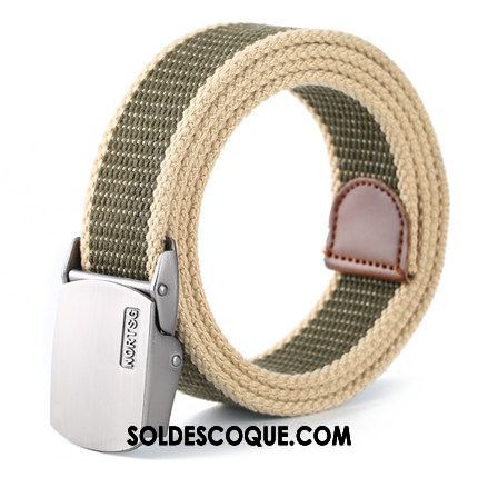 Ceinture Femme Mode Lisse Rouge Toile Homme En Vente