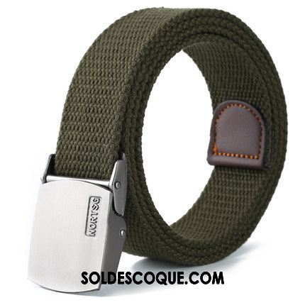 Ceinture Femme Mode Lisse Rouge Toile Homme En Vente