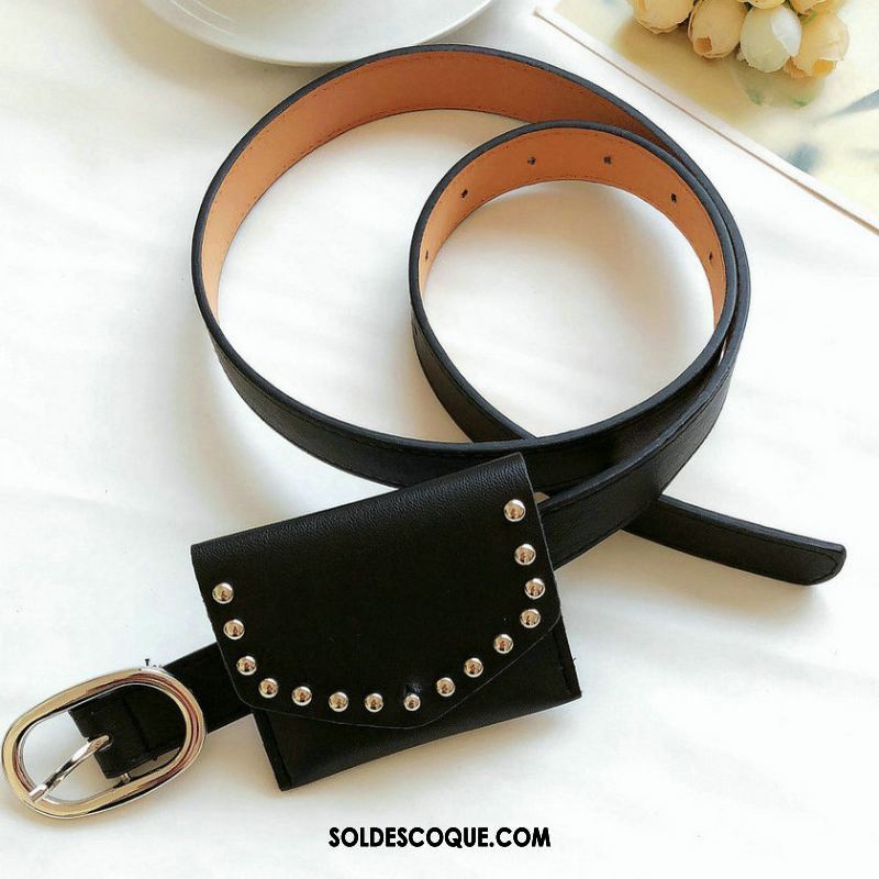 Ceinture Femme Noir Bien All-match Tendance Simple En Ligne