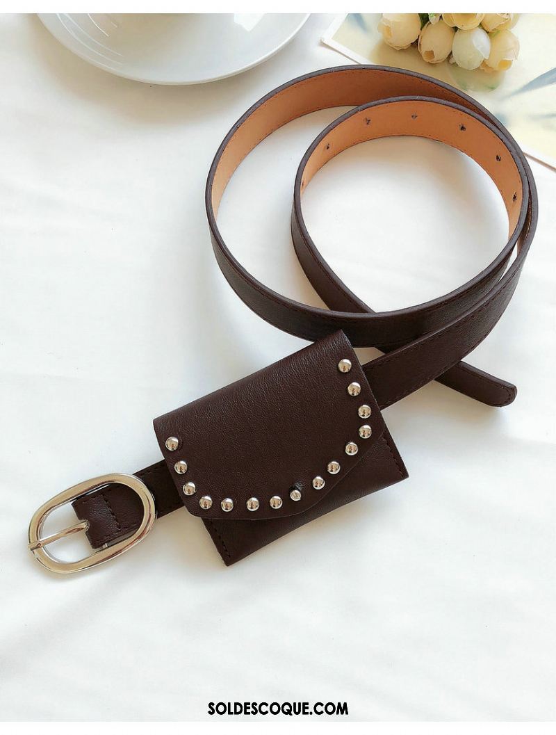 Ceinture Femme Noir Bien All-match Tendance Simple En Ligne