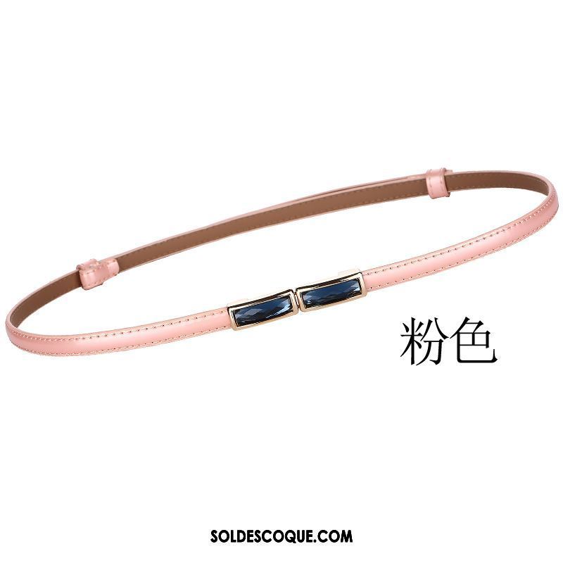 Ceinture Femme Noir Cuir Verni Mode Bien Cuir De Vache Pas Cher