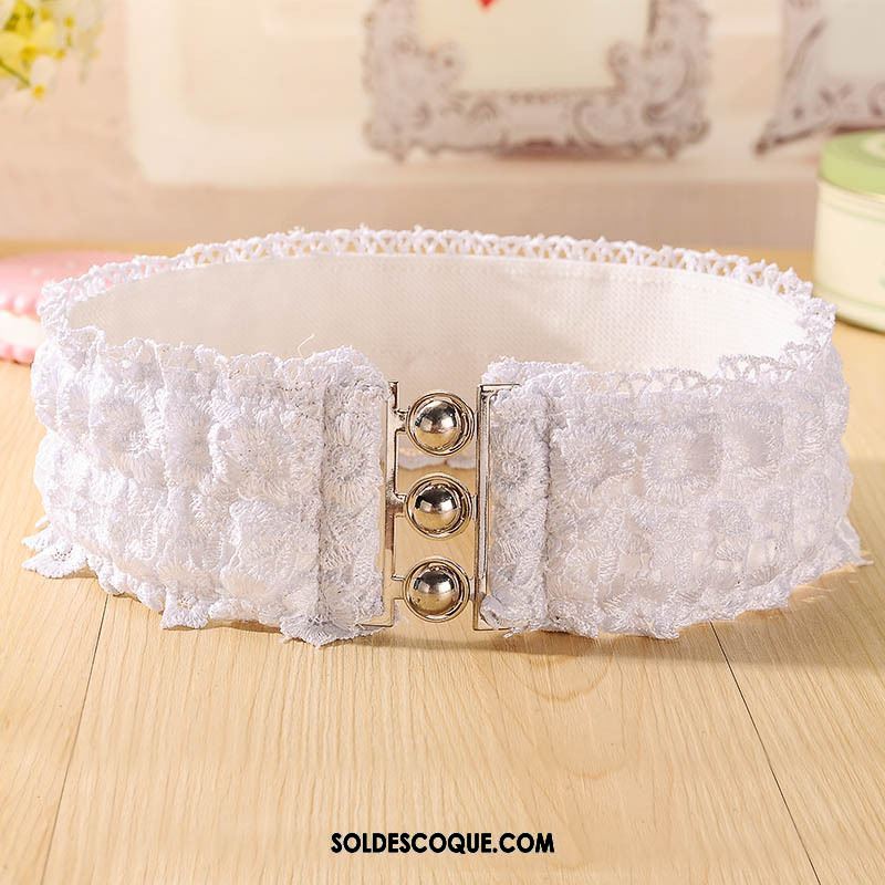 Ceinture Femme Noir Modèles Féminins Dentelle Élastique Doux Soldes