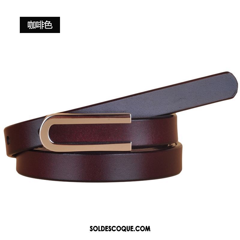 Ceinture Femme Petit Rouge Cuir Véritable Décoration Étudiant En Ligne