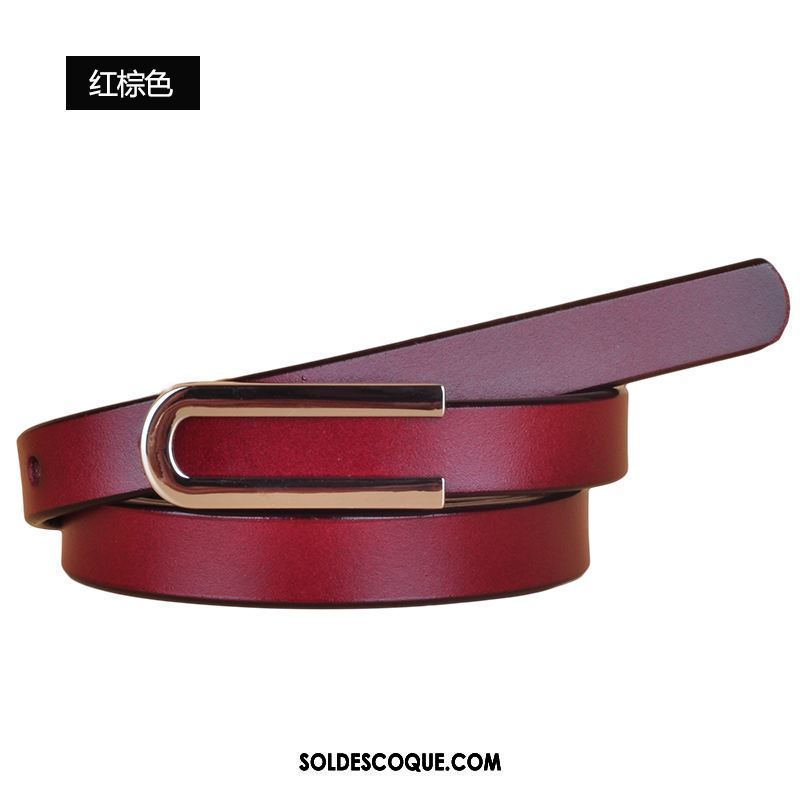 Ceinture Femme Petit Rouge Cuir Véritable Décoration Étudiant En Ligne