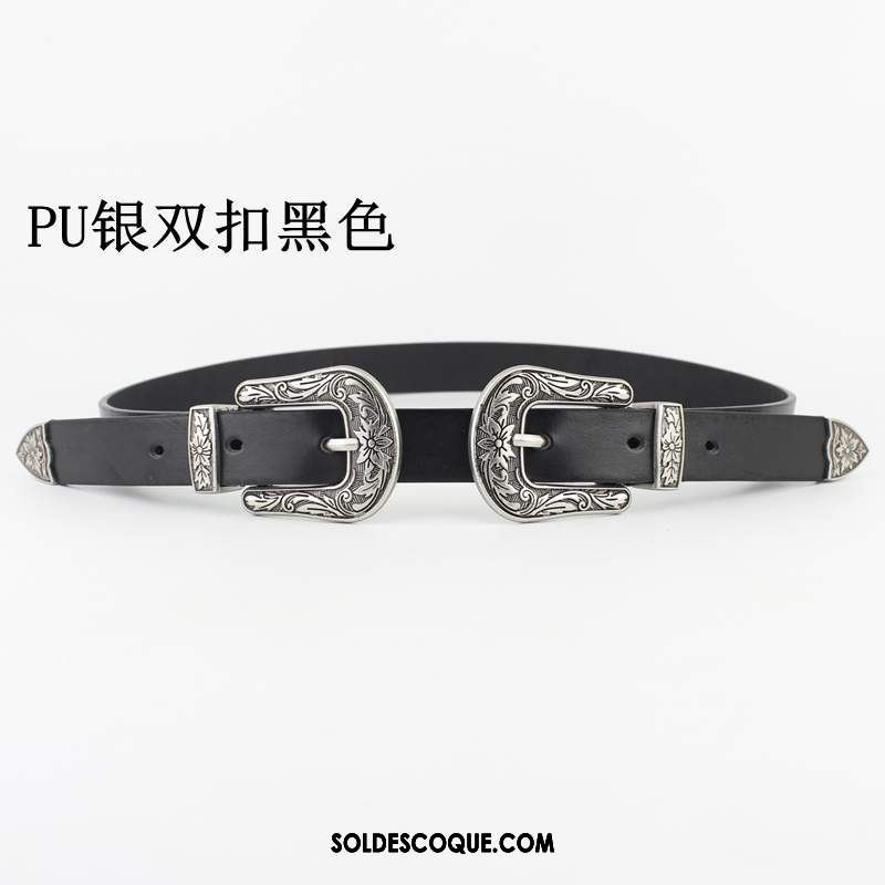 Ceinture Femme Simple Le Nouveau Boucle Noir Loisir En Ligne