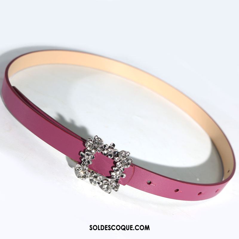 Ceinture Femme Violet Décoration Bien Rouge Longue En Ligne