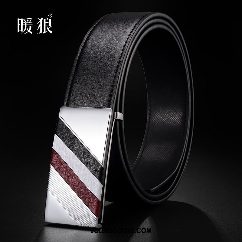 Ceinture Homme Cuir De Vache Loisir Mode Tendance Personnalité En Vente