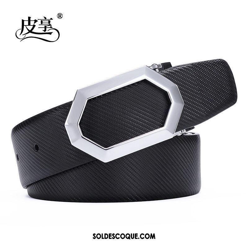 Ceinture Homme Cuir De Vache Loisir Tendance Mode Blanc Soldes