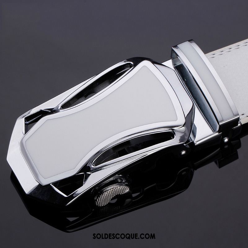 Ceinture Homme Cuir Véritable Jeunesse Noir Tendance Pure En Ligne