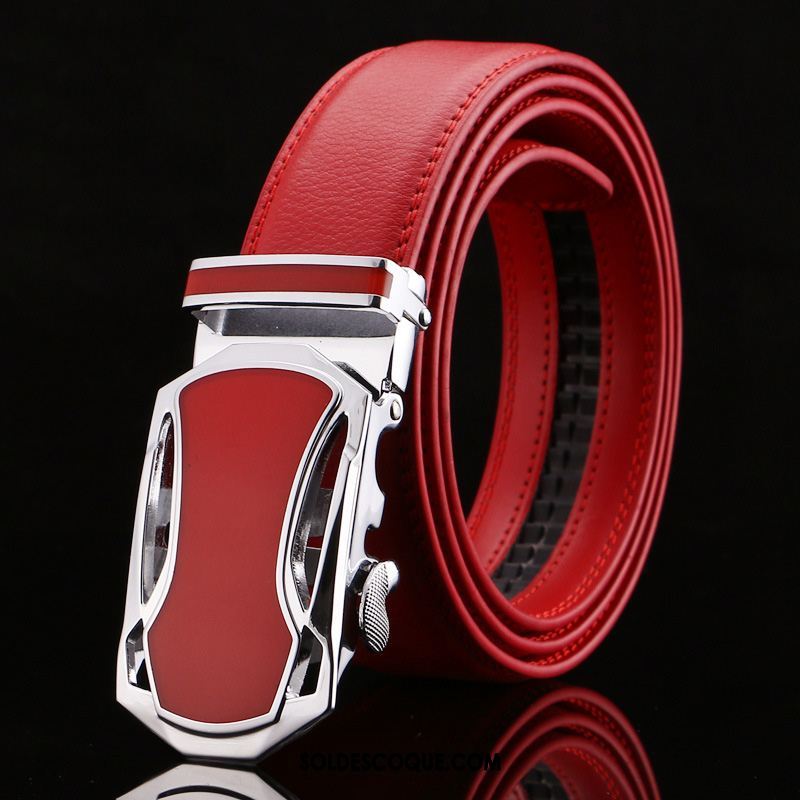 Ceinture Homme Cuir Véritable Jeunesse Noir Tendance Pure En Ligne