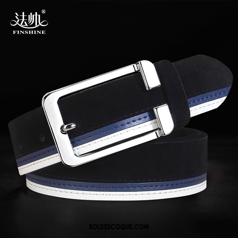 Ceinture Homme Cuir Véritable Rouge All-match Jeune Étudiant France