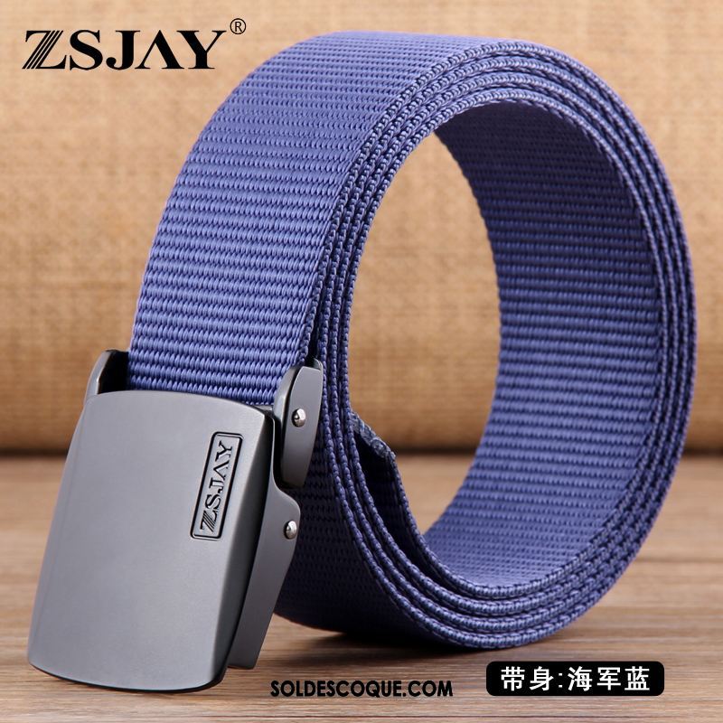 Ceinture Homme Grande Taille Allongé Tactique Toile Soldes