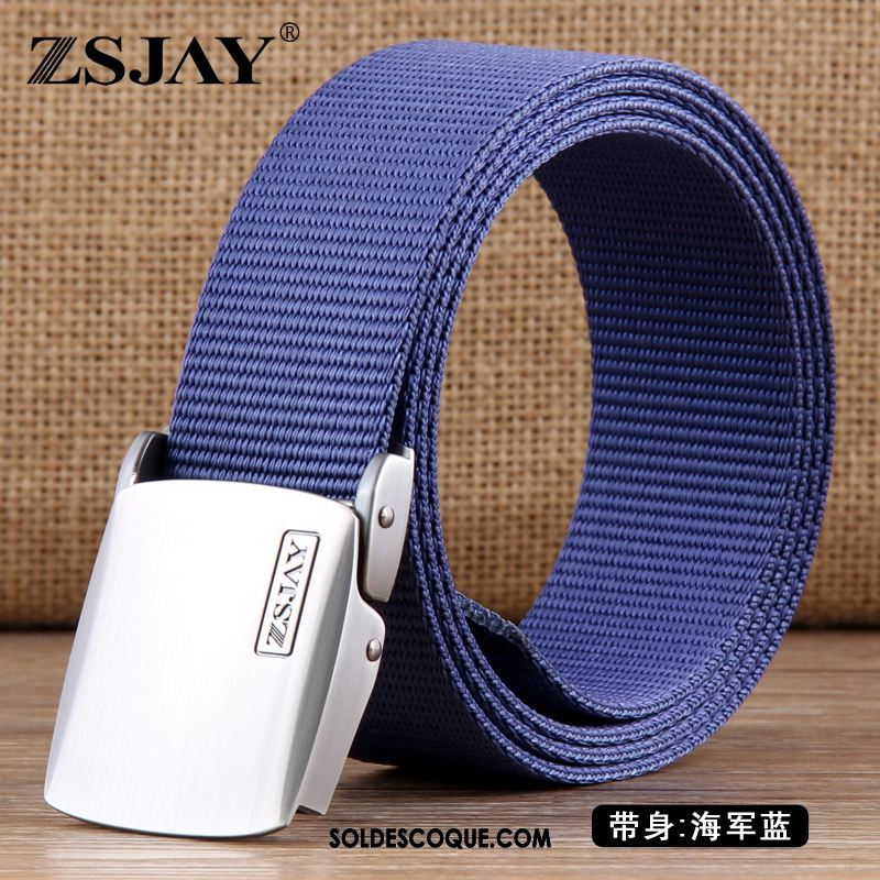 Ceinture Homme Grande Taille Allongé Tactique Toile Soldes