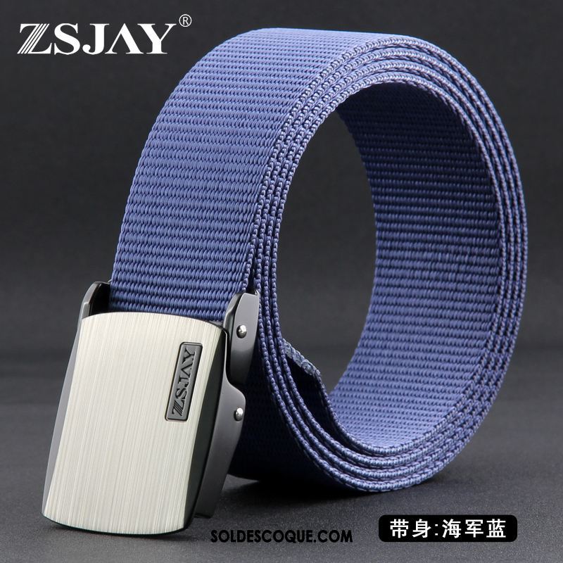 Ceinture Homme Grande Taille Allongé Tactique Toile Soldes