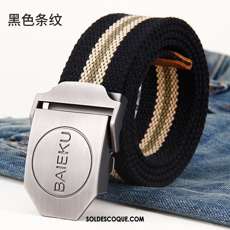 Ceinture Homme Gris Loisir Boucle Automatique Lisse Jeunesse En Ligne