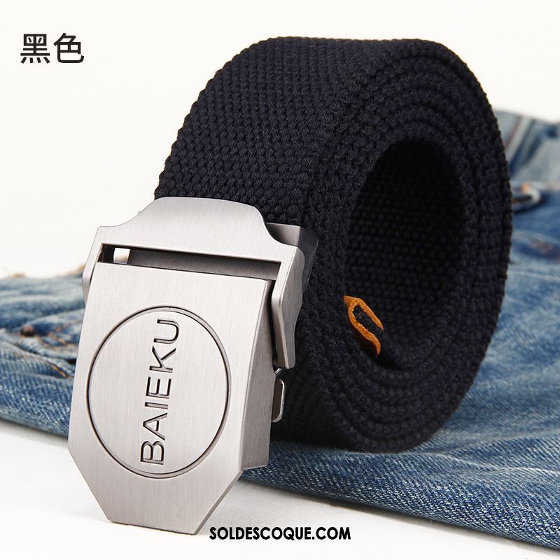 Ceinture Homme Gris Loisir Boucle Automatique Lisse Jeunesse En Ligne