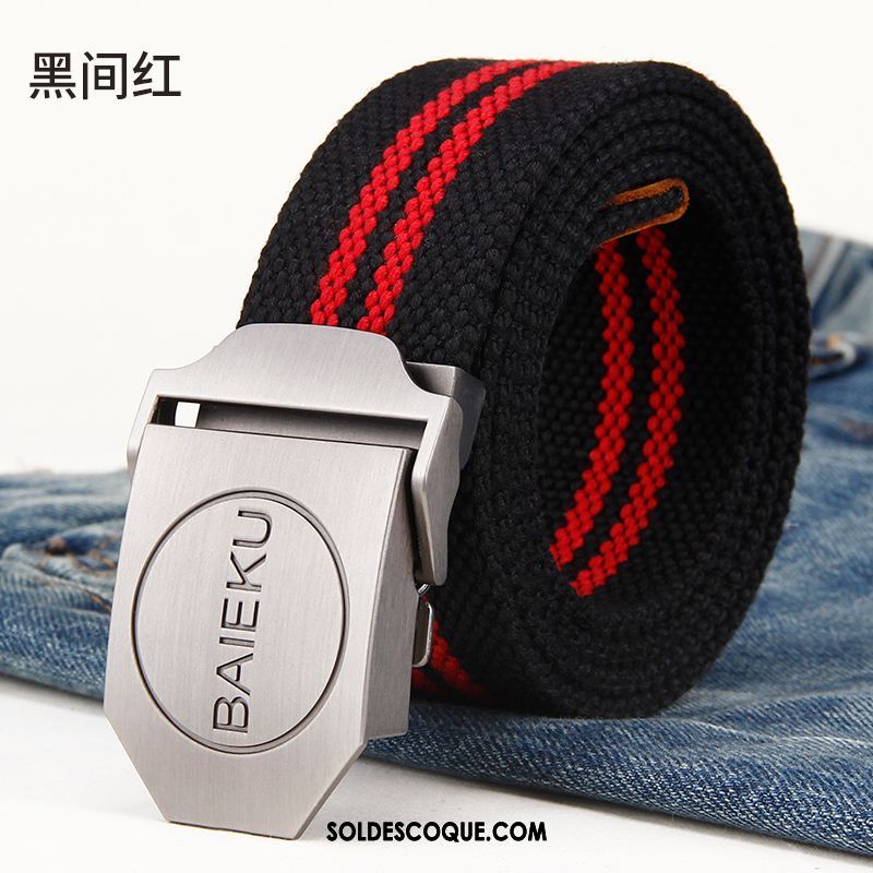 Ceinture Homme Gris Loisir Boucle Automatique Lisse Jeunesse En Ligne